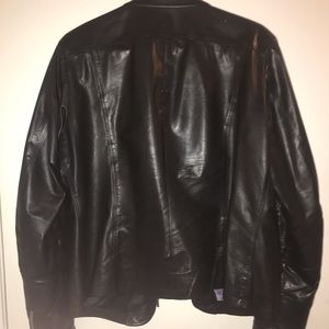 Italian black leather jacket